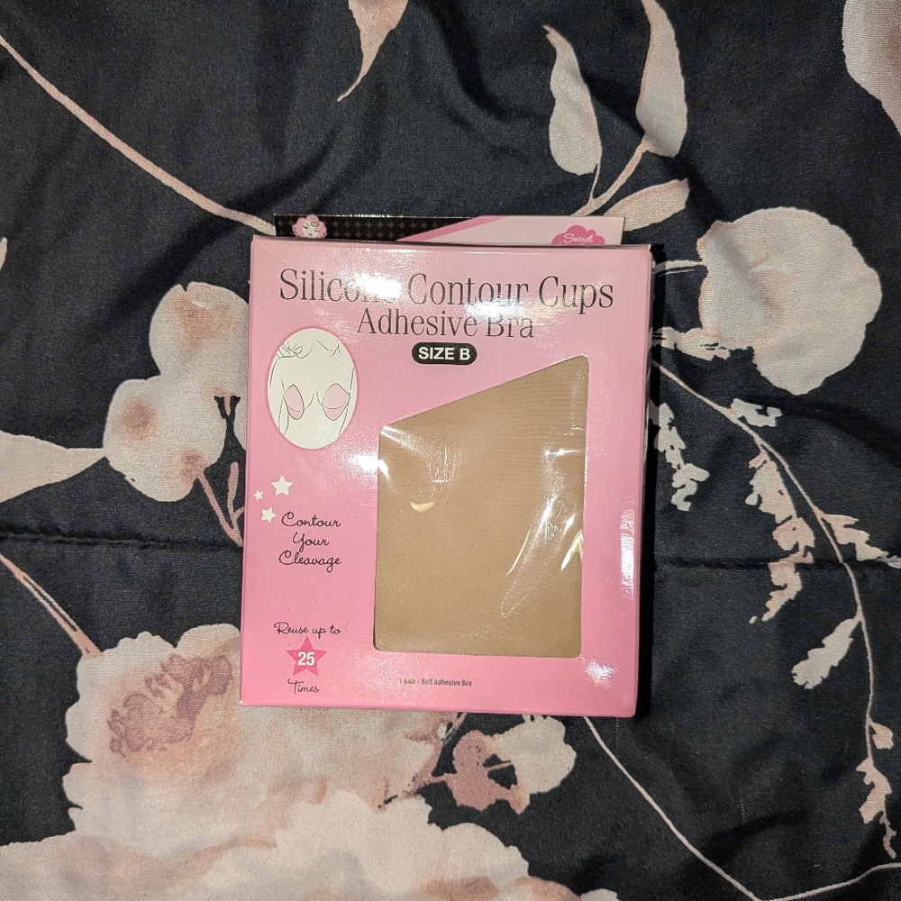 Hollywood Fashion Secrets Silicone Contour Cups Adhesive Bra Size B Cup